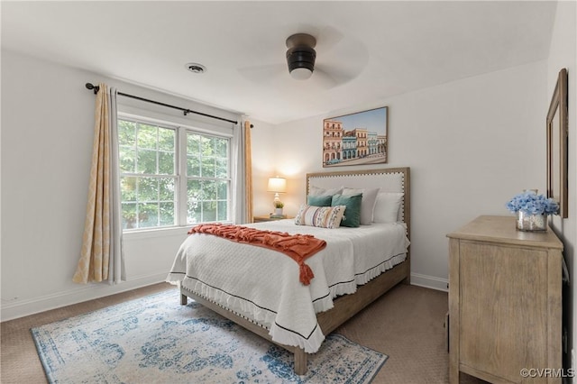 13908 Sunrise Bluff Rd, Midlothian, VA 23112 - carpeted bedroom with baseboards and ceiling fan