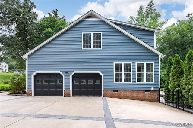 13908 Sunrise Bluff Rd, Midlothian, VA 23112 - view of home's exterior with concrete driveway, crawl space, and a garage