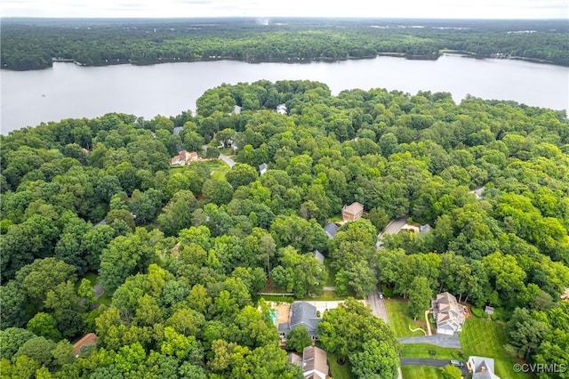 13908 Sunrise Bluff Rd, Midlothian, VA 23112 - aerial view of a nearby body of water and a forest