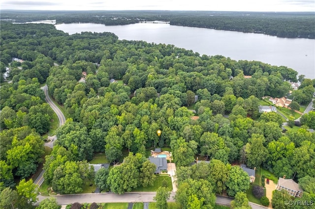 13908 Sunrise Bluff Rd, Midlothian, VA 23112 - bird's eye view of a large body of water and a forest