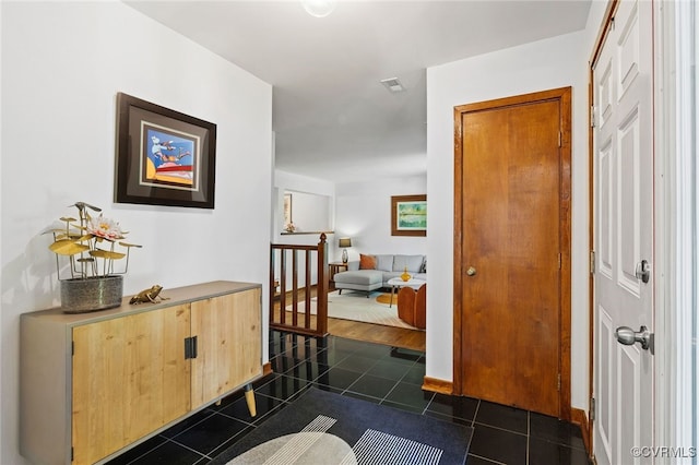 2805 Meeting Gate Ct, Chesterfield, VA 23112 - corridor with dark tile patterned floors