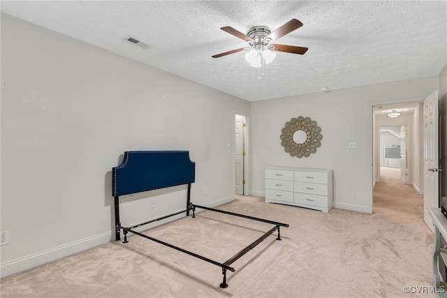 12300 Wynnstay Ln, Chesterfield, VA 23838 - carpeted bedroom with a textured ceiling, baseboards, and ceiling fan