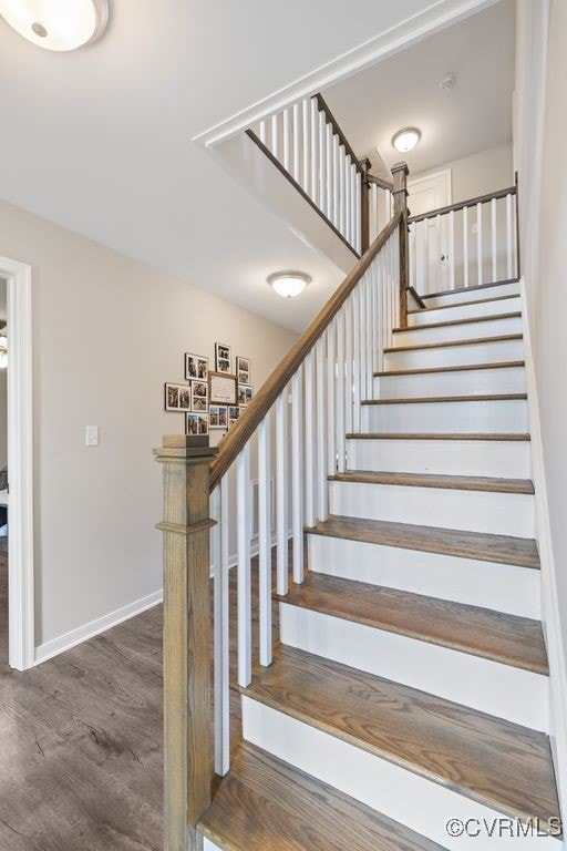 16619 Jefferson Hwy, Bumpass, VA 23024 - stairway with wood finished floors and baseboards