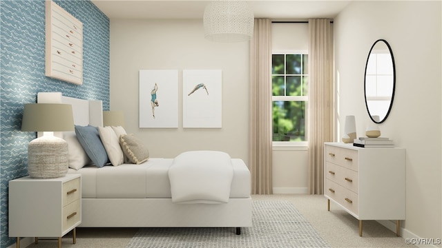 6641 Cassia Loop, Moseley, VA 23120 - carpeted bedroom featuring baseboards and wallpapered walls