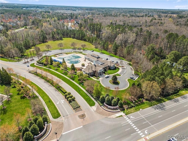 6641 Cassia Loop, Moseley, VA 23120 - aerial view of property and surrounding area with a forest