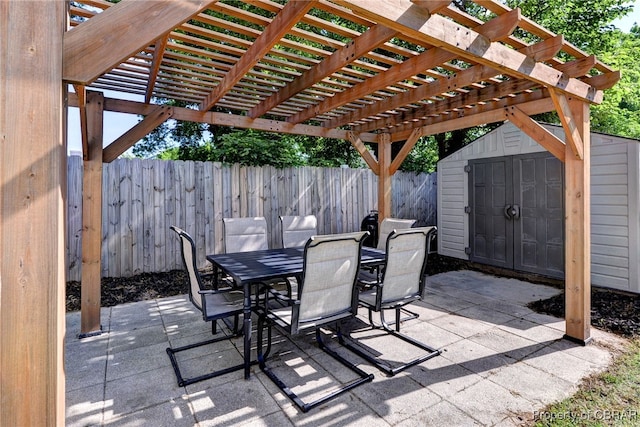 704 Athens Ave, Hampton, VA 23669 - fenced backyard with outdoor dining area, a patio, and a pergola