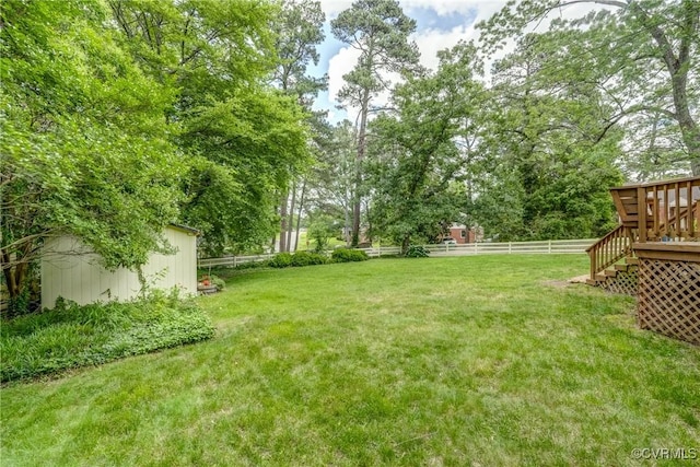 7400 Westfield Rd, Henrico, VA 23226 - view of yard with stairs and a deck