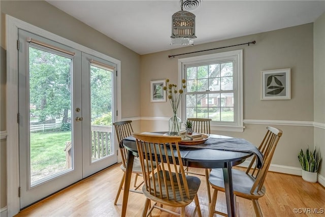 7400 Westfield Rd, Henrico, VA 23226 - dining area with french doors, healthy amount of natural light, and light wood-style floors
