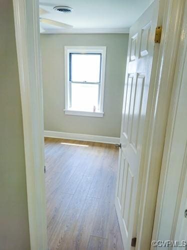 1217 Arlington St, Petersburg, VA 23803 - corridor featuring wood finished floors and baseboards