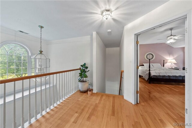 5158 Keitts Corner Rd, Mechanicsville, VA 23111 - hallway featuring light wood finished floors and baseboards