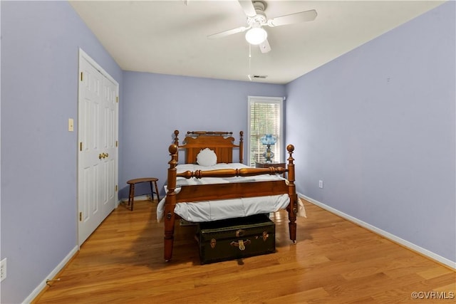 5158 Keitts Corner Rd, Mechanicsville, VA 23111 - bedroom featuring wood finished floors and ceiling fan