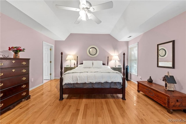 5158 Keitts Corner Rd, Mechanicsville, VA 23111 - bedroom featuring light wood finished floors and lofted ceiling