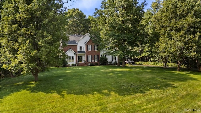 5158 Keitts Corner Rd, Mechanicsville, VA 23111 - view of front of house featuring a front lawn and brick siding