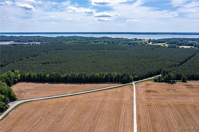 583 Slabtown Rd, Lancaster, VA 22503 - overview of rural landscape with a nearby body of water