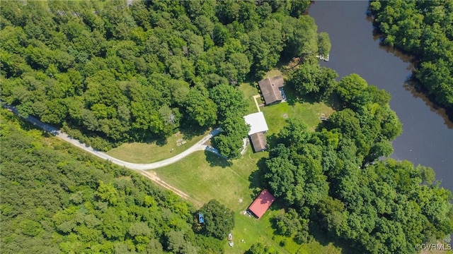 14401 Doctors Creek Rd, Lanexa, VA 23089 - aerial view of property and surrounding area with a nearby body of water