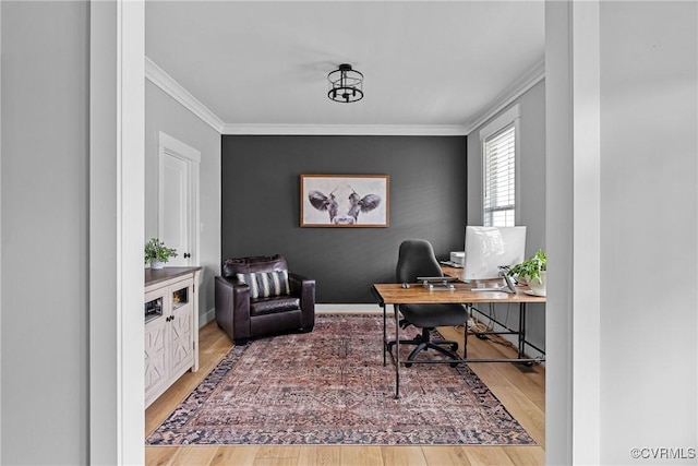 16319 Aklers Pl, Moseley, VA 23832 - home office with crown molding and wood finished floors