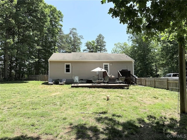 24390 Genito Rd, Amelia Courthouse, VA 23002 - back of property with a deck