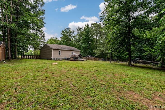 24390 Genito Rd, Amelia Courthouse, VA 23002 - view of yard with a deck