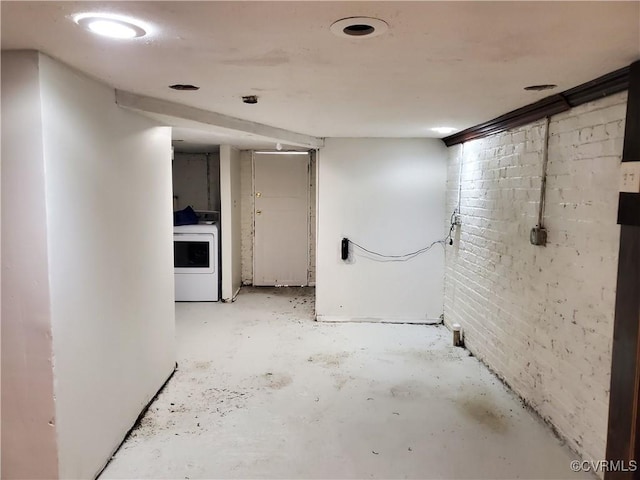 5308 Parker St, Richmond, VA 23231 - basement with washer / clothes dryer