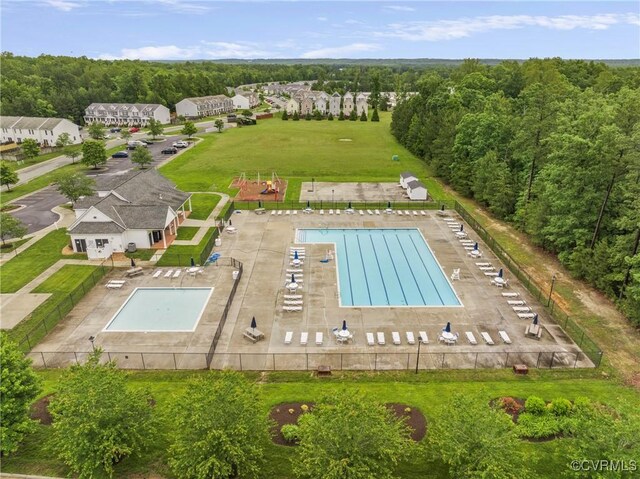 319 Wendenburg Ter, King William, VA 23009 - aerial view of a pool area