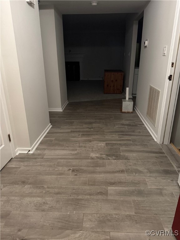 12003 Warrington Ct Unit 12003, Henrico, VA 23233 - hallway featuring wood finished floors and baseboards