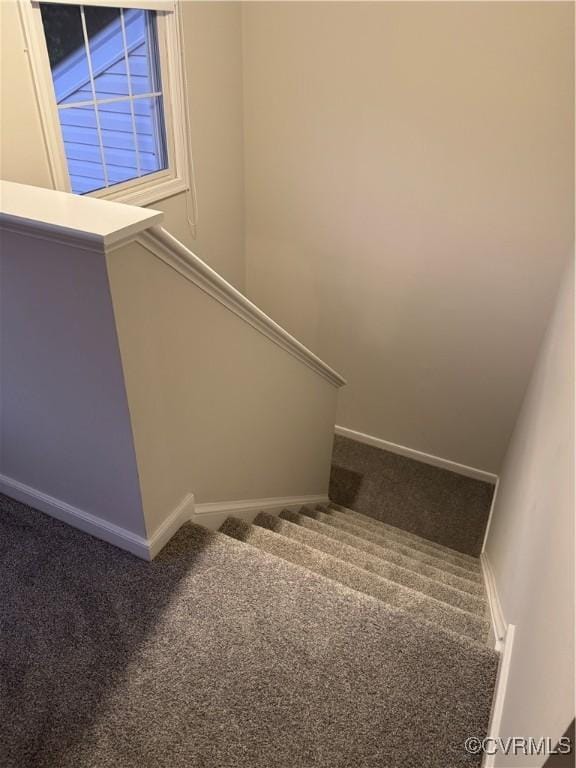12003 Warrington Ct Unit 12003, Henrico, VA 23233 - staircase featuring carpet flooring and baseboards