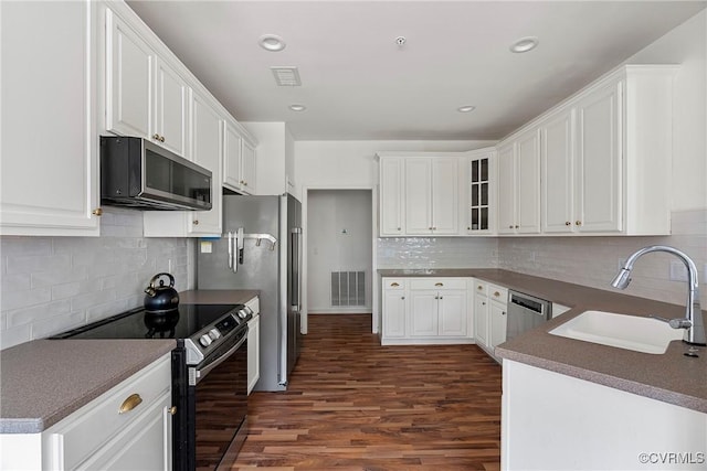 3401 Coles Point Way Unit A, Henrico, VA 23060 - kitchen featuring appliances with stainless steel finishes, a sink, tasteful backsplash, and recessed lighting
