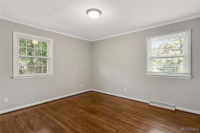 3411 Sylvania Rd, Chester, VA 23831 - spare room with ornamental molding, wood finished floors, and baseboards