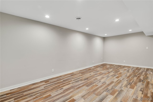 3411 Sylvania Rd, Chester, VA 23831 - empty room with recessed lighting, light wood-style flooring, and baseboards