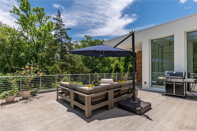912 S Gaskins Rd, Henrico, VA 23238 - deck with outdoor lounge area and grilling area