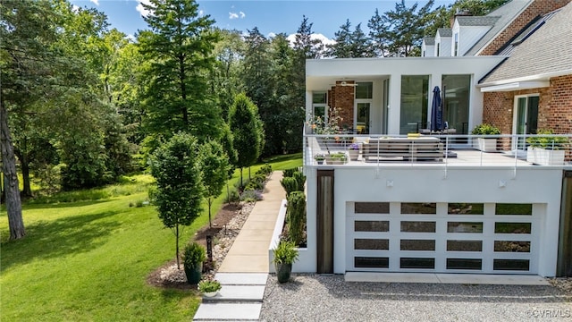 912 S Gaskins Rd, Henrico, VA 23238 - view of green lawn featuring a balcony