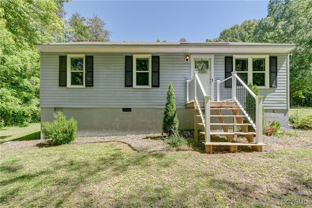 4509 Lockin Rd, Powhatan, VA 23139 - single story home with crawl space and a front lawn