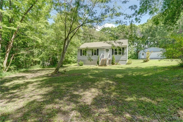 4509 Lockin Rd, Powhatan, VA 23139 - view of front facade featuring a front lawn