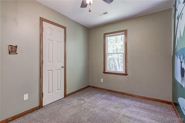4509 Lockin Rd, Powhatan, VA 23139 - empty room featuring carpet, baseboards, and ceiling fan