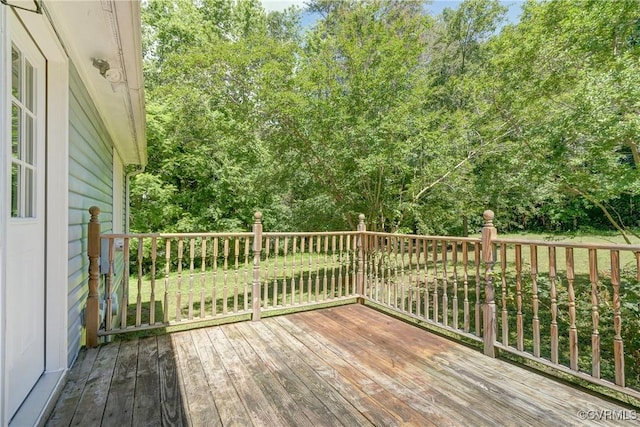 4509 Lockin Rd, Powhatan, VA 23139 - view of wooden deck
