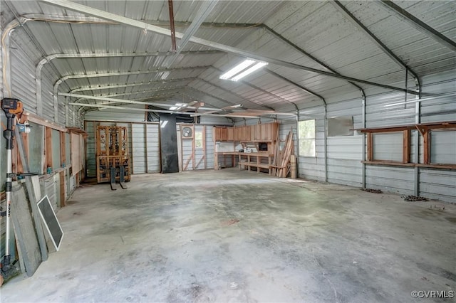 4509 Lockin Rd, Powhatan, VA 23139 - garage with metal wall