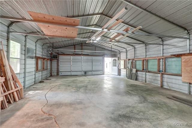 4509 Lockin Rd, Powhatan, VA 23139 - garage with metal wall