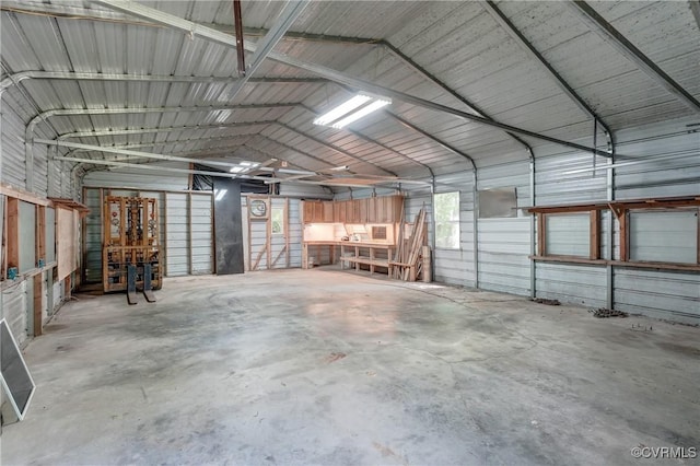 4509 Lockin Rd, Powhatan, VA 23139 - garage with metal wall