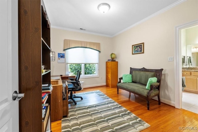 311 Victoria Way, Richmond, VA 23238 - office featuring ornamental molding, light wood finished floors, and baseboards