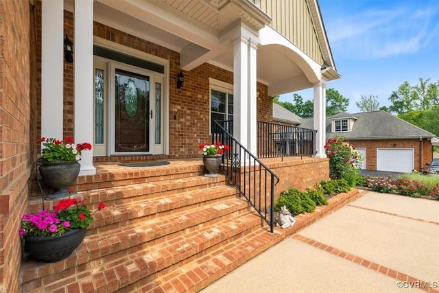 311 Victoria Way, Richmond, VA 23238 - view of exterior entry with covered porch and brick siding