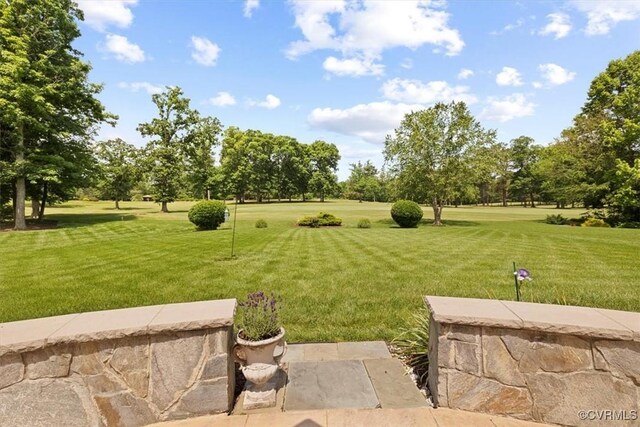 403 Regina Ln, Richmond, VA 23238 - view of grassy yard with view of wooded area
