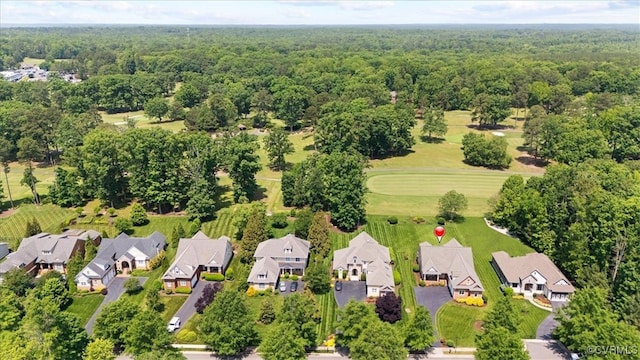 403 Regina Ln, Richmond, VA 23238 - aerial view of residential area featuring a heavily wooded area