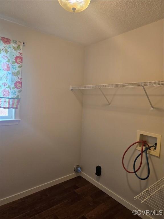 6448 Blair Ct, Prince George, VA 23875 - laundry room featuring dark wood finished floors and hookup for a washing machine