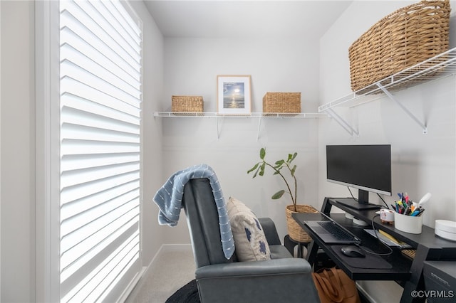 1900 Roseneath Rd Unit 8B, Richmond, VA 23230 - carpeted home office featuring baseboards