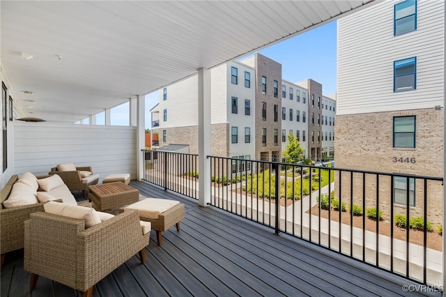 1900 Roseneath Rd Unit 8B, Richmond, VA 23230 - deck with an outdoor hangout area