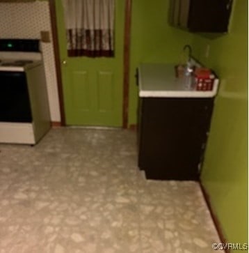2812 Old Nottoway Rd, Crewe, VA 23930 - kitchen with white range with electric stovetop
