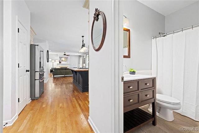 11137 Sterling Cove Dr, Chesterfield, VA 23838 - hall with light wood finished floors and a sink