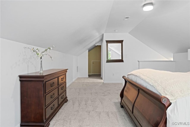 11137 Sterling Cove Dr, Chesterfield, VA 23838 - bedroom featuring light colored carpet, lofted ceiling, and baseboards