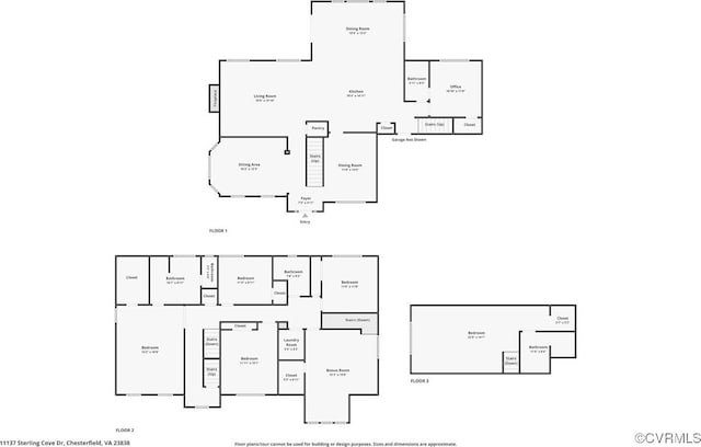 11137 Sterling Cove Dr, Chesterfield, VA 23838 - home floor plan