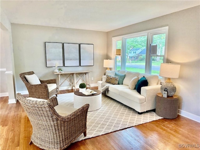8409 Zell Ln, Henrico, VA 23229 - living room with wood finished floors and baseboards